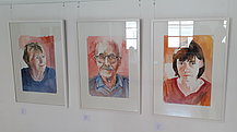In der Galerie - Aquarelle  