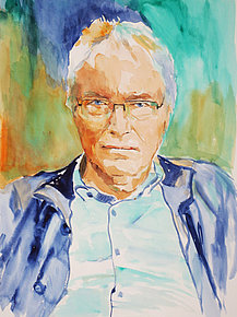 Selbstportrait  Aquarell
