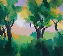 Frühling - Acryl auf Leinwand - 80 x 90 cm