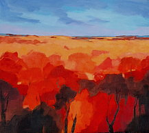Indian Summer - Öl auf Leinwand - 80 x 80 cm