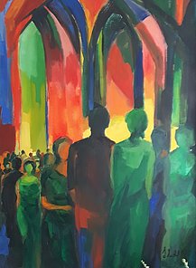 der Augenblick - Öl auf Leinwand - 80 x 60 cm